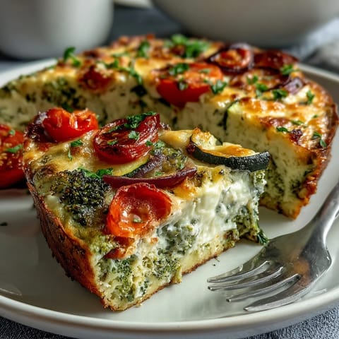 Colorful Oven-Baked Vegetable Frittata