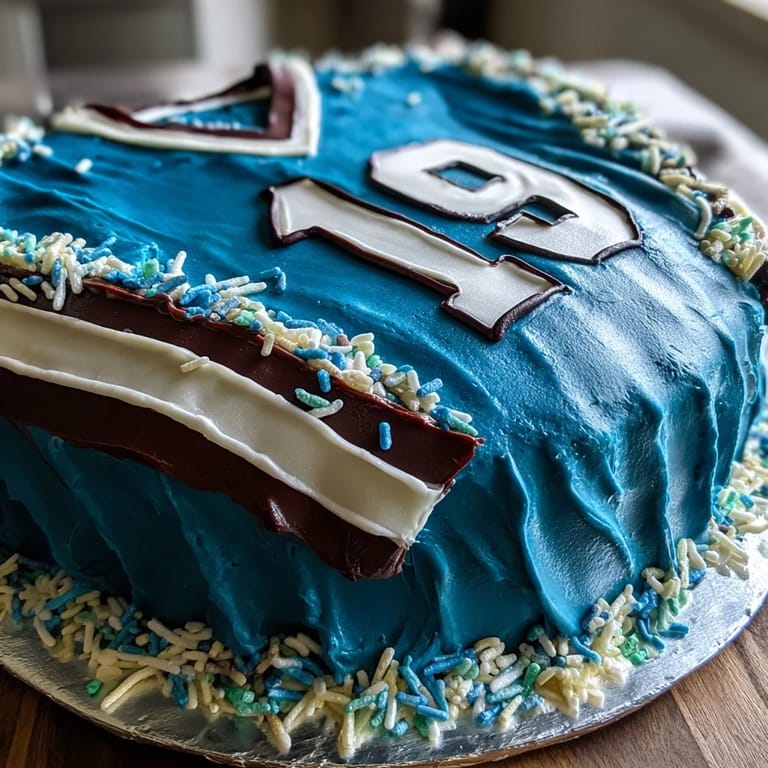 Graduation sports jersey cake with fondant details, featuring a collar, numbers, and stripes, ideal for celebrating athletic achievements.